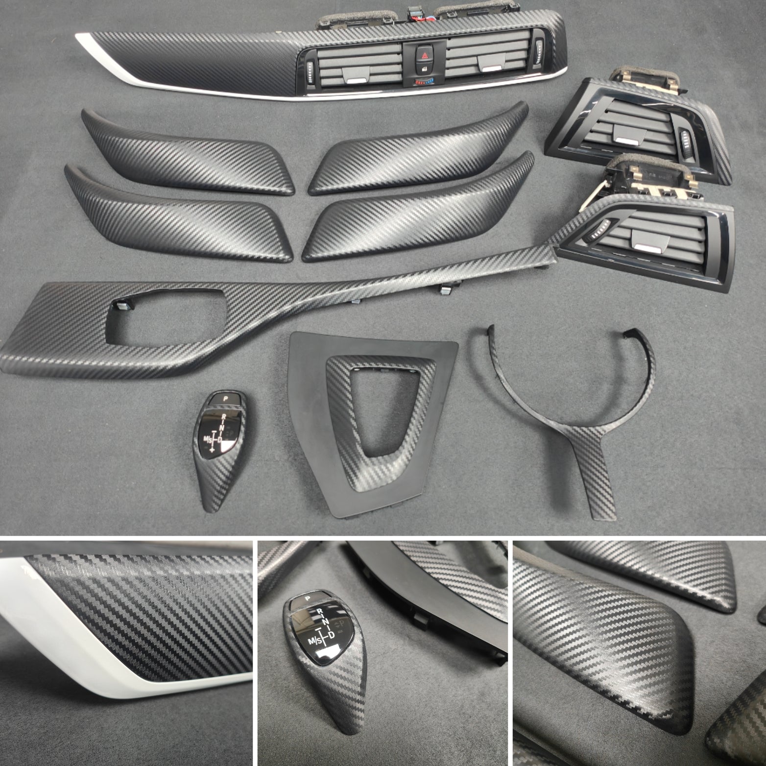 BMW F20 F21 F22 F23 LCI-2 CUSTOM INTERIOR TRIM SET - 3D CARBON / CUSTOM COLOUR ACCENT TRIM - WRAPPING SERVICE